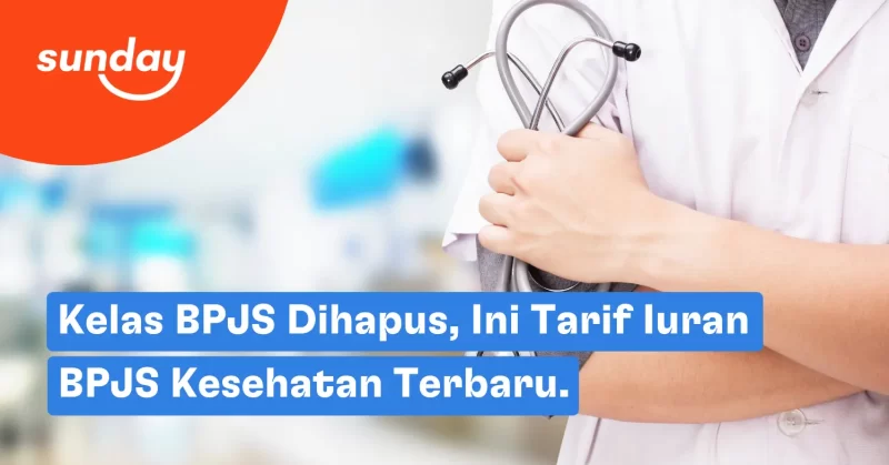 Tarif iuran BPJS Kesehatan yang berlaku akibat penghapusan sistem kelas 1, 2, dan 3.