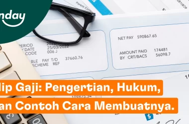 Slip gaji adalah dokumen berisi jumlah gaji kotor, pemotongan, dan gaji bersih karyawan.